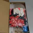 Graduation Decorations - 4 Set Balloon Stands, Class of 2026 Congrats Grad Table Centerpieces for Graduation Party Supplies(Red & Black)