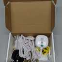 AOQEE 2K Cameras for Home Security-Outdoor/Indoor Camera for Dog/Cat/Pet/Nanny/Baby/Elderly, Color Night Vision, White Light, Siren, 24/7 SD Recordings, Works with Alexa, Plug in (C1-White-2pack-2.4G)