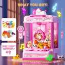Skirfy Claws Machines for Kids Age 6+, Mini Vending Machines Girls Unicorns Toys with Sound & 20 Mini Plush Toys,Arcades Game Indoor Toy for Home Party Birthday