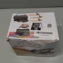 Wrapping Paper Cutter with Handle Gift Wrap Cutter for Christmas Paper Rolls, 3 Replaceable Blades for Smooth & Straight Cuts, Easy Paper Cutting Tool for Holidays (Black)