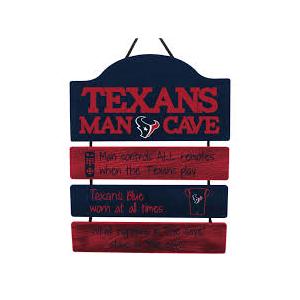 Houston Texans Mancave Sign FOCO Visit  NFL Team Logo Man Cave Hanging Wall Sign (One Size) Houston Texans Mancave Sign FOCO Visit  NFL Team Logo Man Cave Hanging Wall Sign (One Size)