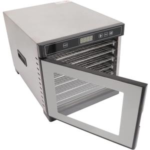 Haofy Food Dehydrator, Stainless Steel Freeze Dryer Simple 6 Layers Energy Saving for Kitchen (US Plug 110V)