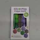 Silicone Magnetic Balls, Fidget Toys, 12-Pack Stress Relief Toys for Adults, Teens, Sensory Toy for Fingers Hands, Quiet Office Desk Toys with Textures, Magnet Fidget Fun Gift (2 Pack(Green+Purple))