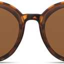Livho Polarized Sunglasses, Retro & Oversized Shades for Women with Round Lenses