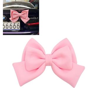 Car Bow Pink Car Accessories for Women Exterior Cute Car Decor Fits All Car Models Enhances Car Aesthetics