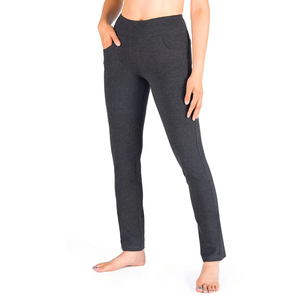 Yogipace,5 Pockets,25"/27"/29"/31"/33"/35"/37",Women's Straight Leg Yoga Dress Pants Workout Pants Grey XL