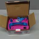 IDAODAN Electric Balloon Pump, Portable Electric Balloon Blower Machine Balloon Air Pump Dual Nozzle Rose Red 110V 600W Balloon Inflator for Party Decorations