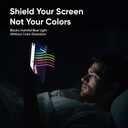 FLOLAB NanoArmour ONETIME MAX for iPhone 16 Plus Screen Protector: Clear Anti-Blue Light Screen Protector,Infinity Edge, Military-Grade Tempered Glass, Durable, Easy Install, Dust-Free
