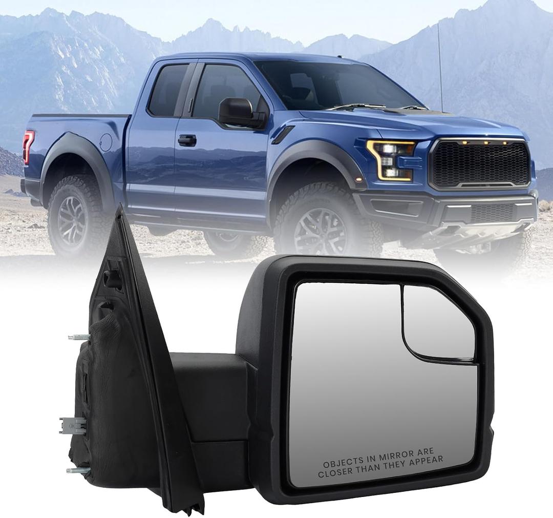 Side Mirror 5Pin For Ford F150 2015 2016 2017 2018 2019 2020 with power glass manual folding Outdoor Temperature Sensor (Right Passenger Side)