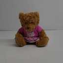 LotFancy Teddy Bear Stuffed Animal, with Removable Clothes, 10 inch Cute Baby Girl Bear Plush, with T-Shirt and Dress, Baby Shower Decoration, Easter Gift Plushies (Pink)