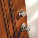 Kwikset 660 Deadbolt Deadbolt Lock, Satin Nickel Round Exterior Keyed Front Entry Door, Pick Resistant SmartKey Rekey Security, Single Cylinder Dead Bolt, with Microban Protection (Round, Satin Nickel)