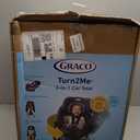 Graco Turn2Me 3-in-1 Rotating Convertible Car Seat, Manchester, Rear-Facing Rotation Only, Forward-Facing Mode, Highback Booster Up to 100 lbs, Adjustable Headrest & Harness, Steel Reinforced Frame