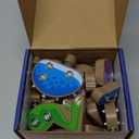 Coogam Build Your Own Dinosaurs Toy, Snap Together Building Dinosaurs Playset, Wooden STEM Take Apart Dinosaur Builder, Montessoi Fine Motor Building Toy Gift for 3-5 Years Old Kids