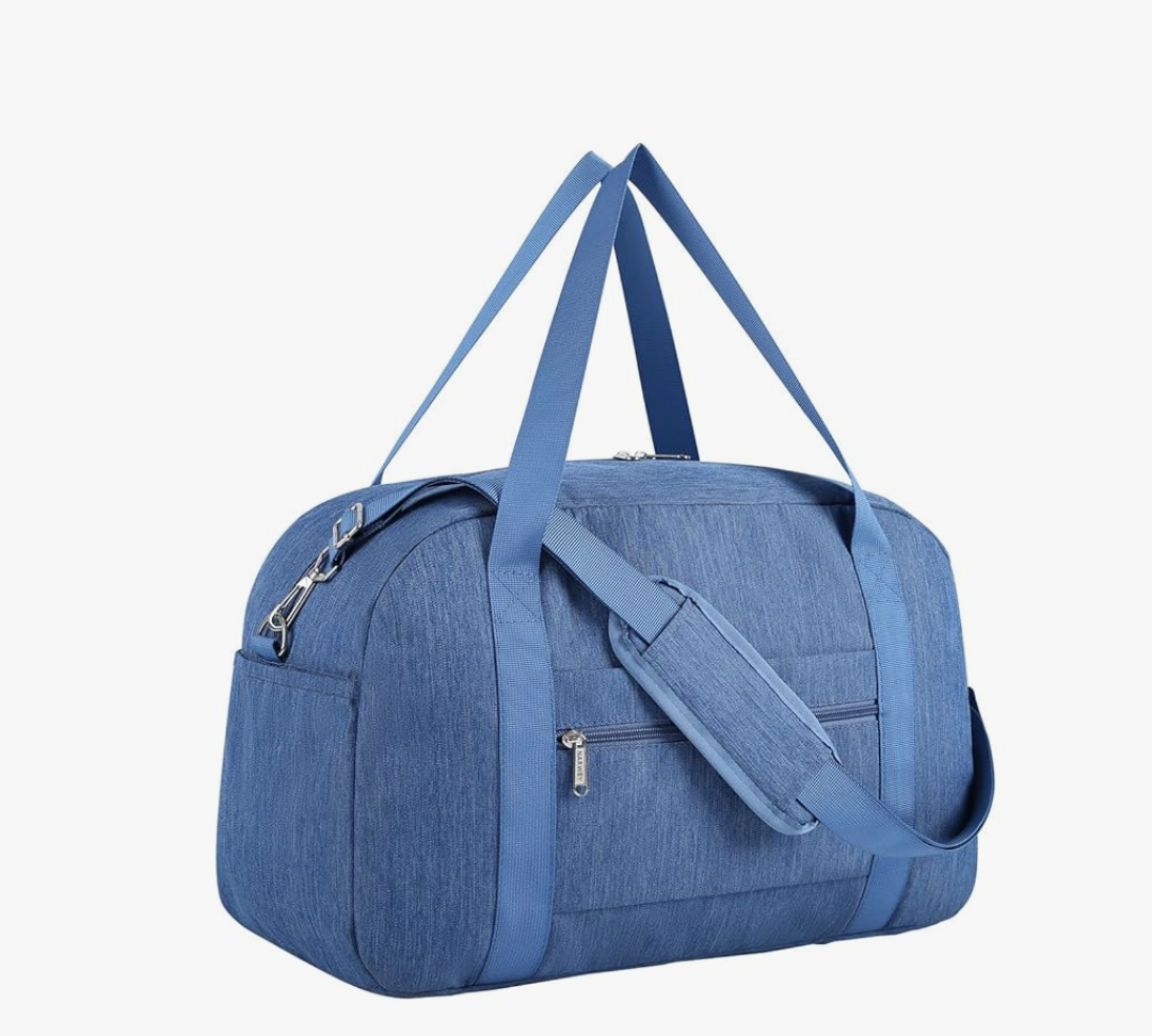 Narwey For Spirit Airlines Personal Item Bag 18x14x8, Small Duffle Bag for Travel Duffel for Traveling, Carry on Bag for Airplanes Underseat Overnight for Women and Men (Navy Blue)
