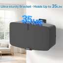Pair of Heavy Duty Speaker Wall Mounts for Sonos 5 Mount & Sonos Play 5 Mount - Tilt & Swivel Adjustable Speaker Mounts for Sonos Play 5 Gen 2 Wall Mounting Bracket, Black