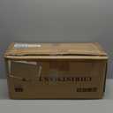 4ft Unlit Christmas Tree Pre-Decorated Snow Flocked with Pine Cones & Red Berries Artificial Xmas Tree for Holiday Office Outdoor Christmas Decoration (Green White)