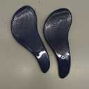 Crave Naturals Glide Thru Detangling Hair Brush for Adults and Kids - Detangler Hairbrush for Curly or Straight, Wet or Dry Hair - Gentle on Tangles Comb - Navy Blue and Blue Cheetah (Pack of 2)