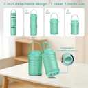 Portable Breast Milk Cooler Bottle, 2-in-1 Detachable Travel Breastmilk Chiller, 2 Copper-Plated Liner Breastmilk Storage for 36H, 360° Total Cooling Milk Chiller Bottle with 2 Bottles-22oz