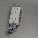 Leviton 15 Amp Decora Tamper-Resistant Duplex Electrical Wall Outlet, T5325-W, White