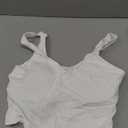 THE GYM PEOPLE Womens' Sports Bra Longline Wirefree Padded with Medium Support (Small, White)