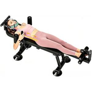 Fitness Full Body Traction Table, Massage Cervical Traction Bench & Lumbar Traction Bed, Home Stretch Decompression Machine for Tension Relief, Lumbar Stretching