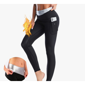 Nano Hertz Sauna Sweat Suit Shapewear Shorts Pockets Waist Trainer Body Sweatsuit Exercise Fitness Gym Women Girl, Size 3 XL