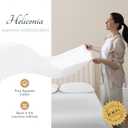 Carressa Linen 100% Egyptian Cotton King Size Sheets Set - Luxury 1500 Series Heliconia Collection Egyptian Cotton Sheets King Size (4 PC, White), 17" Deep Pocket, Sateen Hotel Quality Bedding