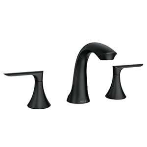 Moen Findlay Spot Resist Brushed Nickel Two Handle 4-Inch Centerset Bathroom Faucet, 84515SRN Black