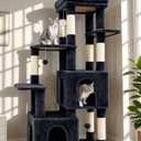 Globlazer Heavy Duty Cat Trees for Big Cats Maine Coon, F61, Dark Grey