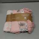 The Peanutshell Baby Organic Bassinet Sheets 4-Pack Unisex - Soft, Oval & Rectangle Baby Girls or Boys Sheet, 100% Jersey Cotton, Fitted Covers for Crib, Halo Bassinet Mattress - Cottage Floral