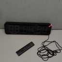 15.2" Large Digital Wall Clock with Seconds, App & Remote Control, Customizable RGB Colors, Alarms, Stopwatch, Countdown, Timer Clock for Home Gym Living Room Office Garage Decor