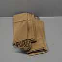 Poever Kraft Paper Wine Bags with Handles - 5.25x3.25x13 inch for Whiskey & Spirits Bottles - 25PCS Brown Gift & Party Bags