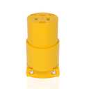 1PCS Extension Cord Ends Electrical Replacement Connector NEMA 5-15R 15A 125V Yellow Shell 2 Pole 3 Wire Grounding Female Straight Blade Electric Plug Replacement Power Cord Socket