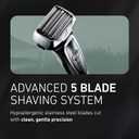 Panasonic ARC5 Electric Razor for Men with Pop-Up Trimmer, Wet/Dry 5-Blade Electric Shaver with Intelligent Shave Sensor and Multi-Flex Pivoting Head ES-LV65-S (Silver)