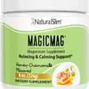 NaturalSlim MagicMag Magnesium Citrate Powder Drink for Relaxation, Stress, Constipation, Better Rest & Digestive Health, Magnesium Supplement for Women and Men, Honey Chamomile 8oz (8 Ounce (Pack of 1))