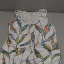 WEESO Womens Summer Dresses Loose U Neck Sleeveless Sundresses Dress with Pockets (Small, Floral Multi Leaf)