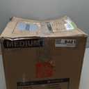 Casaottima Tree Bookshelf with LED Lights, 6-Tier Narrow Bookcase for Small Spaces, Tall Steel & Wood Storage Shelf with Cabinet, Home Decor & Organizer for Living Room/Bedroom/Home Office, Vintage