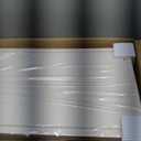 EHAMILY 8.4 Gal Folding Storage Box with Wheel and Door, Clear Plastic Large Foldable Cabinet, Stackable Storage Bins with 1 Lid Set 3 Tier, White Collapsible Bin