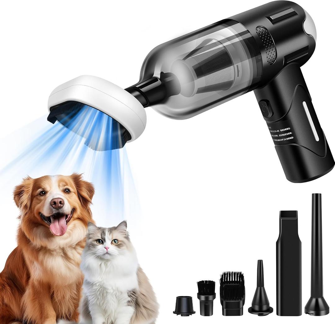 Handheld Vacuum Cordless Rechargeable, Multifunctional Portable Car Vacuum 12000PA, Mini Vacuum Cleaner for Car, Home, Pet, Office