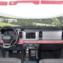 RAZPOY for Bronco Dash Panel Cover, Center Console Dashboard Trim Compatible with 2021-2025 Ford Bronco Interior Accessories, Pink