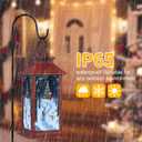 Christmas Decorations,Solar Lanterns with Snowman Outdoor Waterproof Decorative Lights for Christmas Gifts for Women, Mom,(Snowman and a Deer)