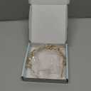 Oriamour Bridal headband Rhinestone Hair Band Bridal Headpieces for Bride Hair Jewelry Accessories (Gold)