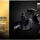 3 Channel Dash Camera Front, Rear & Inside, 1080P Full HD Car DVR, Built-in Night Vision, G-Sensor Motion Detection, WDR, 24H Parking Mode, Loop Recording