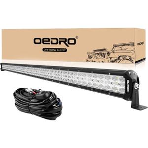 OEDRO 52 Inch LED Light Bar Triple Row 758W Work Light Spot Flood Combo