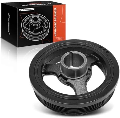 A-Premium Engine Harmonic Balancer Crankshaft Pulley Compatible with Chevrolet Equinox, Malibu, Traverse, Impala & GMC Acadia & Buick & Cadillac & Saab & Pontiac & Saturn, DOHC V6 2.8L 3.0L 3.6L