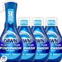 Dawn Platinum Powerwash Dish Spray, Dish Soap Liquid, Fresh Scent Bundle, 1 Spray (16oz) + 2 Refills (16oz each)(Pack of 3)