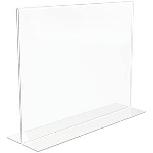Staples Sign Holder, 11" x 8.5", Clear Plastic (ST16646)