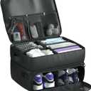 2 Layer Golf Trunk Organizer, Waterproof Car-Golf Locker with Separate Ventilated Compartment for 2 Pair Shoes, Golf-Trunk Storage for Balls, Tees, Clothes, Gloves, Accessories