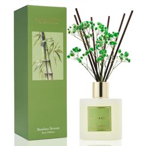 Cocorrína Reed Diffuser Sets, 6.7 fl oz. Black Forest Diffuser with Sticks Home Fragrance Reed Diffuser for Bathroom Shelf Decor
