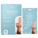 Foot Mask Moisturizing Socks for Dry Cracked Feet | Hydrates with Snail Mucin Shea Butter Hyaluronic Acid Bisabolol Vitamin E | Exfoliating Foot Mask for Callus Removal Dead Skin and Soft Feet